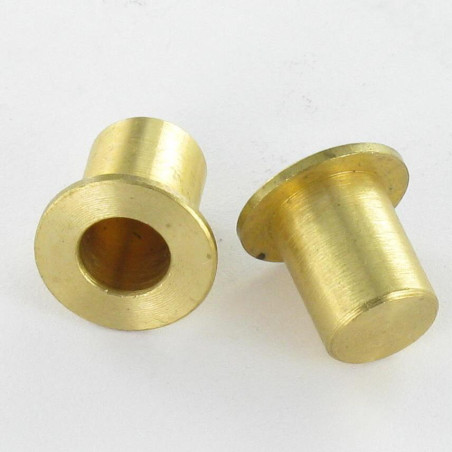 1 x ENCHUFES Latón 12X10 con reborde