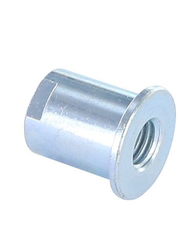 1 x Eje cabeza 22X20 M10 Acero cincado blanco