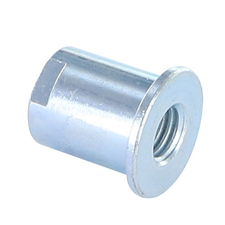 1 x Eje cabeza 22X20 M10 Acero cincado blanco