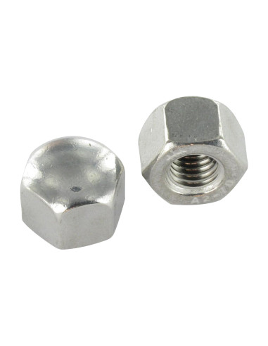 1 x Tuerca ciega hexagonal ABAJO Inoxidable A2 M12