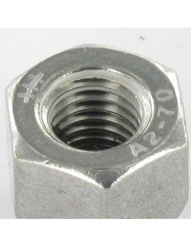 1 x Tuerca ciega hexagonal ABAJO Inoxidable A2 M12