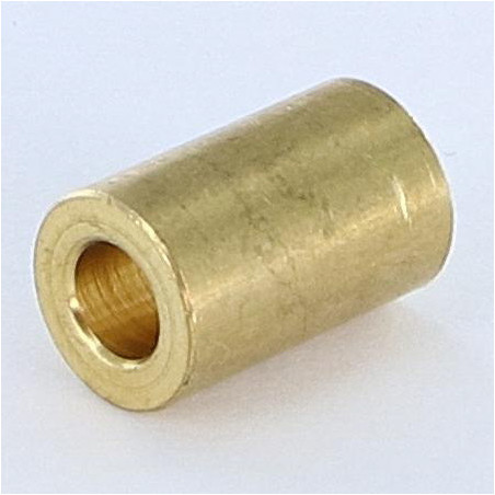 1 x Casquillo 12X19 perforada 6.3 Latón