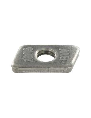 1 x Tuerca de carril Inoxidable A2 13X27X4 M10