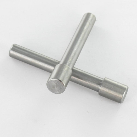 1 x Ejes LARGO Acero bruto 10X65