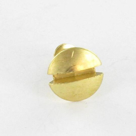 1 x Tornillo madera aglomerado cabeza fresada abombada ranura 4X12 Acero latonado