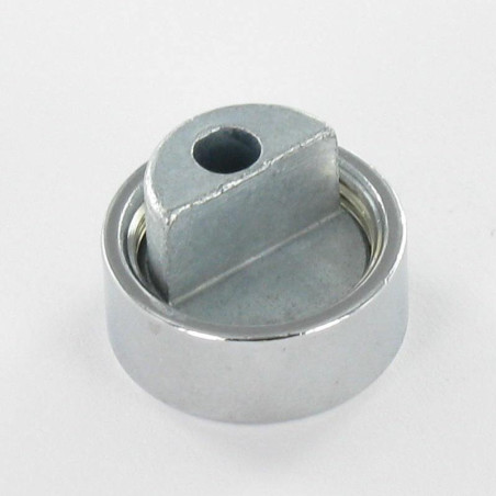 1 x Espiga metal Latón cromo +BASE Zamack para espejo 18