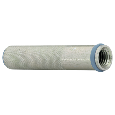 1 x Casquillo metálico para mortero químico M6X48 Acero cincado blanco