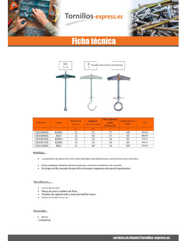 1 x Taco basculante Fischer M6X100 Acero...