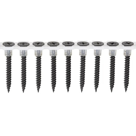 1 x Tira de tornillos para placas de yeso para pistola 50 Spax GIX-A 3.9X25 Acero fosfatado