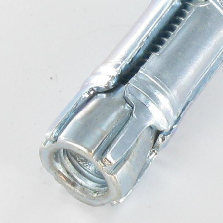 1 x Taco Anclaje con Tornillo de ojo M6 10X40 Acero cincado blanco