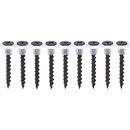 1 x Tira de tornillos para placas de yeso para pistola 50 Spax GIX-B 3.9X55 Acero fosfatado