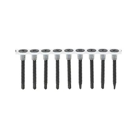 1 x Tira de tornillos para placas de yeso para pistola 50 Spax GIX-D 3.5X45 Acero fosfatado