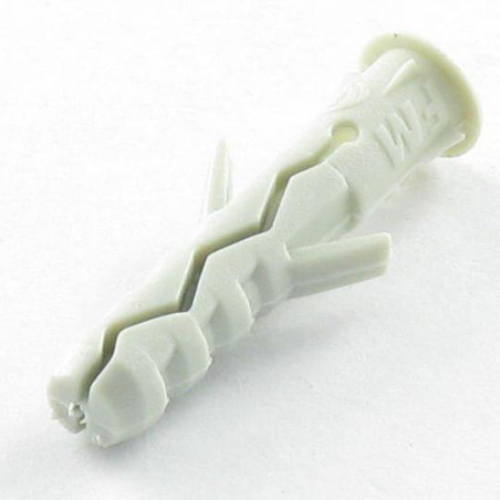 1 x Taco Nylon con reborde 5X25 gris