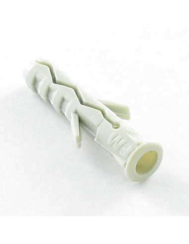1 x Taco Nylon con reborde 5X25 gris