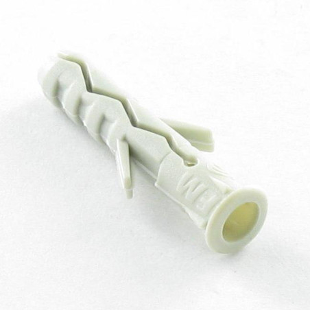 1 x Taco Nylon con reborde 5X25 gris