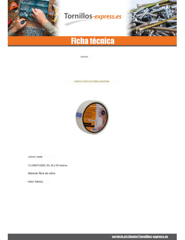 1 x Cinta adhesiva de fibra para placas de yeso...