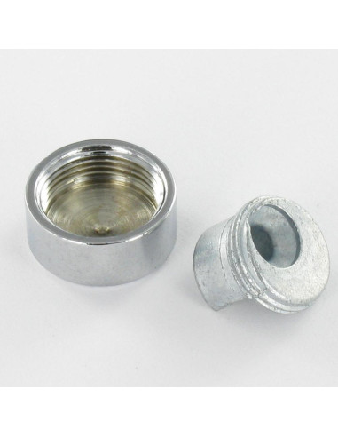 1 x Espiga metal Latón cromo +BASE Zamack para...