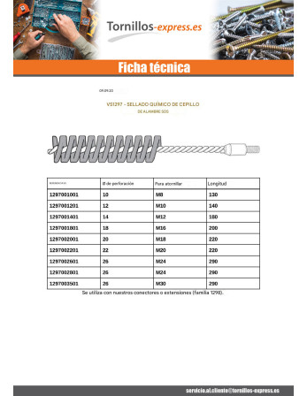 1 x CEPILLAR metálico diámetro 18 para M16