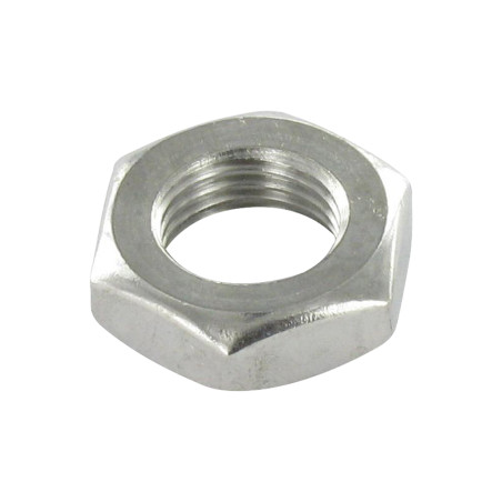 1 x Tuerca hexagonal baja hm/contratuerca Inoxidable A2 M27 paso fino paso de 200