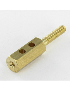 TERMINAL CONTACTO hexagonal 10X46 roscado en M5 TB3.50 Latón