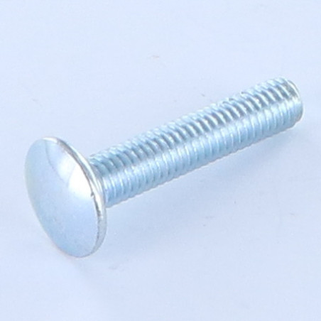 1 x Cabeza redonda cuello cuadrado M6X30 cuello bajo 1.5 diámetro de cabeza: 13.5 Acero cincado blanco