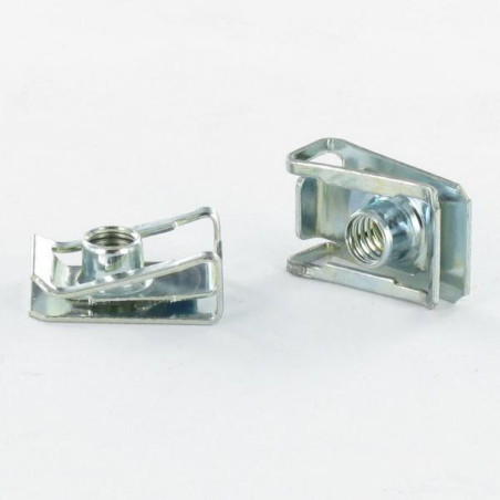 1 x Tuerca de presión M8 NUT8538 grosor de ajuste 0.5 con 5 Acero cincado blanco