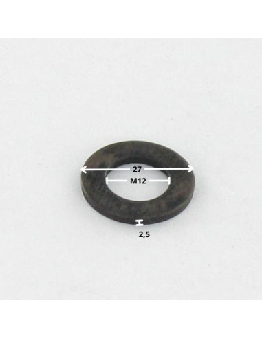 1 x Arandela plano M12X27X2.5 M Acero cincado...