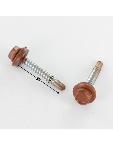1 x Tornillo autoperforante cabeza hexagonal...