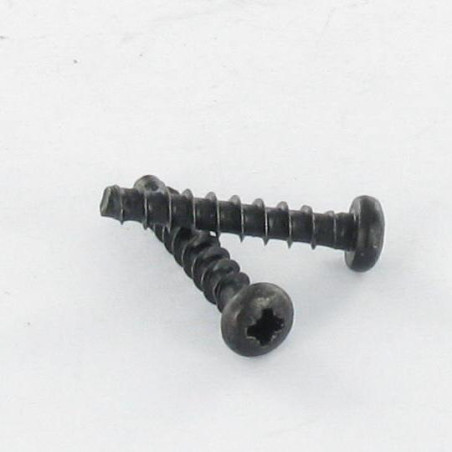 1 x Tornillo pvc TRILOBE cabeza cilíndrica abombada Pozi 3X16 FILETE45 Acero cincado negro microtornillo