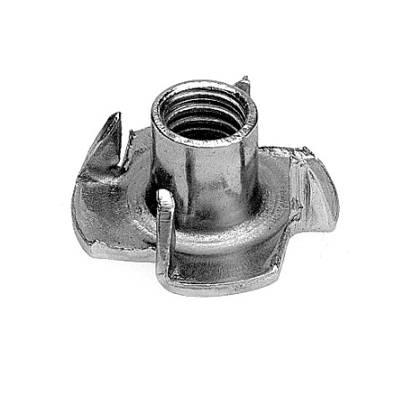 1 x Tuerca con pinchos M5 alto 8 Acero cincado negro