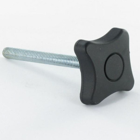 1 x Punta Ajuste 4 SUCURSALES M6X40 nylon nero