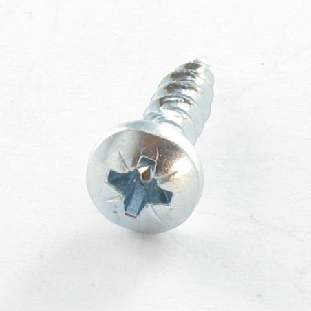1 x Tornillo madera aglomerado PREMIUM cabeza redonda Pozi PZ4 4X20 Acero cincado blanco