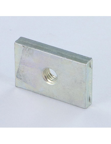 1 x Tuerca rectangular M6 31X18X6 Acero cincado...