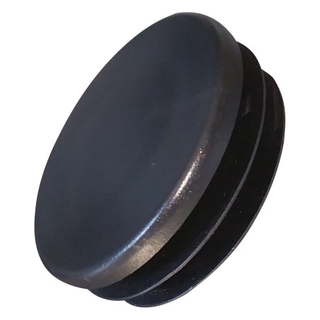 1 x Tapón de tubo redondo diámetro exterior 50 interior 41-45 polietileno negro