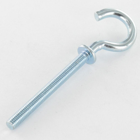 1 x Gancho metales con reborde M4X40 Acero cincado blanco