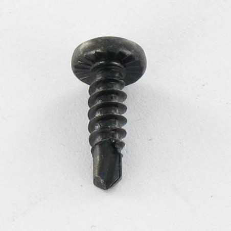 1 x Tornillo autoperforante cabeza cilíndrica abombada phillips 3.5X13 rosca chapa Acero cincado negro