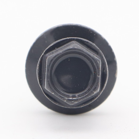 1 x Tornillo autoperforante cabeza hexagonal 4.8X35 Arandela de estanqueidad con junta de neopreno epdm Acero cincado