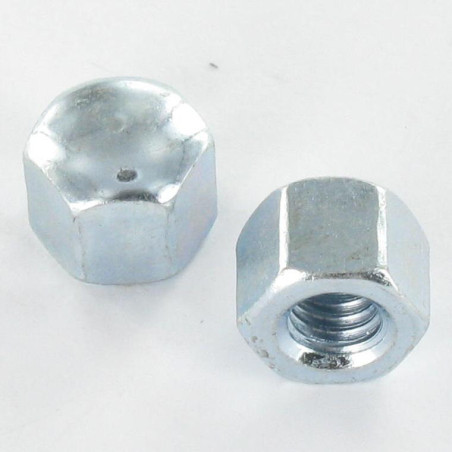 1 x Tuerca ciega ABAJO M6 DIN 917 Acero cincado blanco
