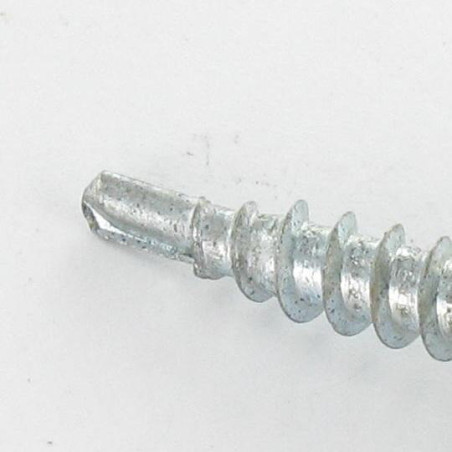 1 x Tornillo autoperforante cabeza hexagonal 6.3X100 Arandela de estanqueidad con junta de neopreno epdm Acero cincado