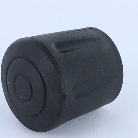 1 x Conector redondo envolvente caucho vulcanizado Negro para Tubo 20 con 21