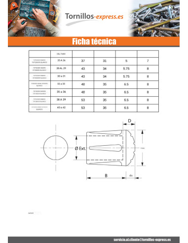 1 x Conector redondo envolvente caucho...