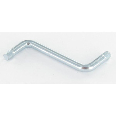 1 x Llave forma Z para llave de 4 longitud total 48 Acero cincado blanco