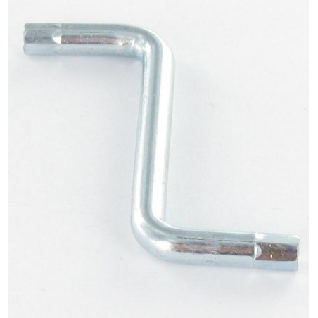 1 x Llave forma Z para llave de 4 longitud total 48 Acero cincado blanco