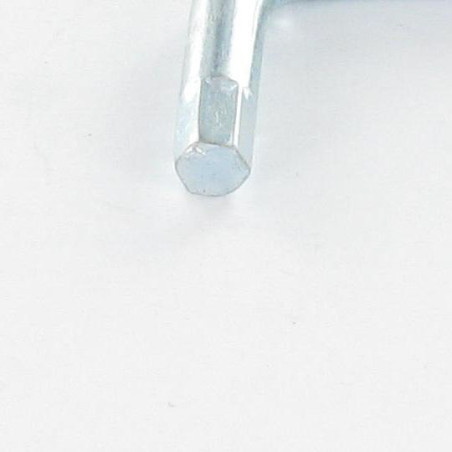 1 x Llave forma Z para llave de 4 longitud total 48 Acero cincado blanco