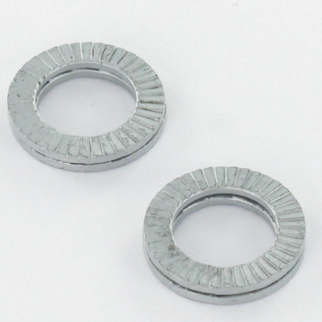 1 x Arandela NORD-LOCK ® Acero bruto DELTA PROTEGER M8 720 Horas niebla salina sin óxido rojo