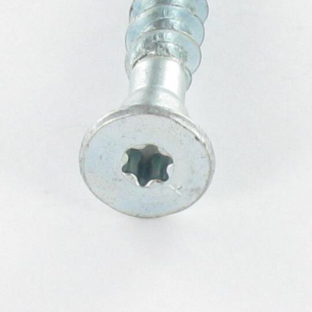 1 x Tornillo madera aglomerado VBA3 CACHTOR 6X38 Acero cincado blanco