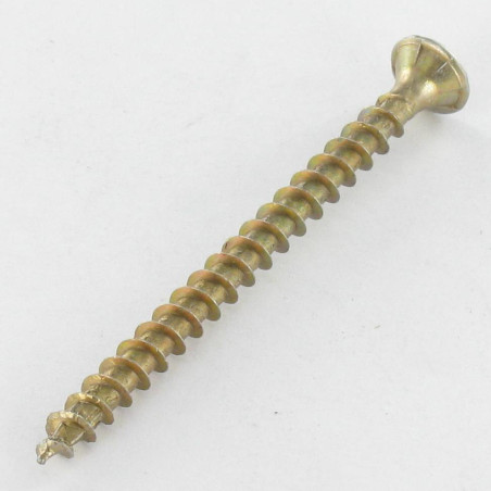 1 x Tornillo Spax cabeza fresada/testa svasat Pozi PZ4 4X45 diámetro de cabeza: 7 roscado total YELLOX