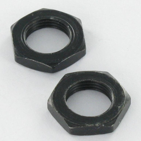 1 x Tuerca UNEF 3/8- 32 en plano 14 grosor 3 Acero cincado negro