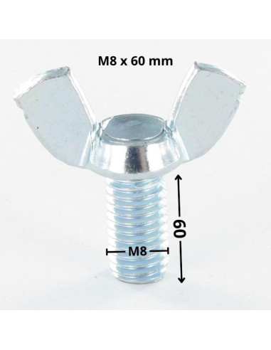 1 x Tornillo mariposa M8X60 forma americana...