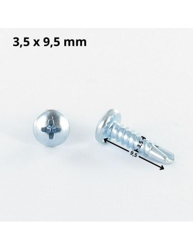 1 x Tornillo autoperforante cabeza cilíndrica...